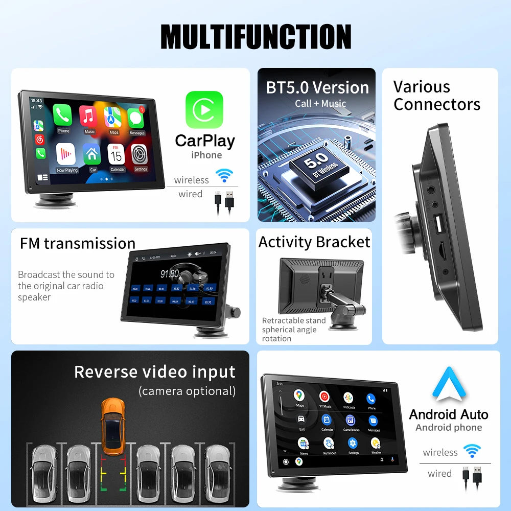 9" Portable Carplay