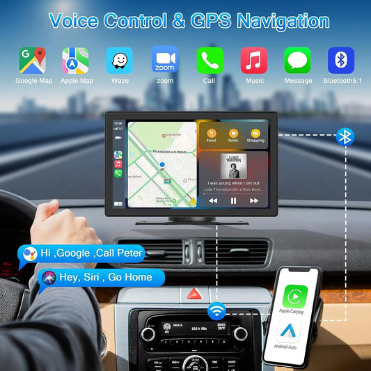 9" Portable Carplay