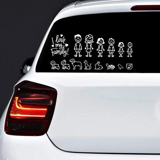 Family Car Sticker