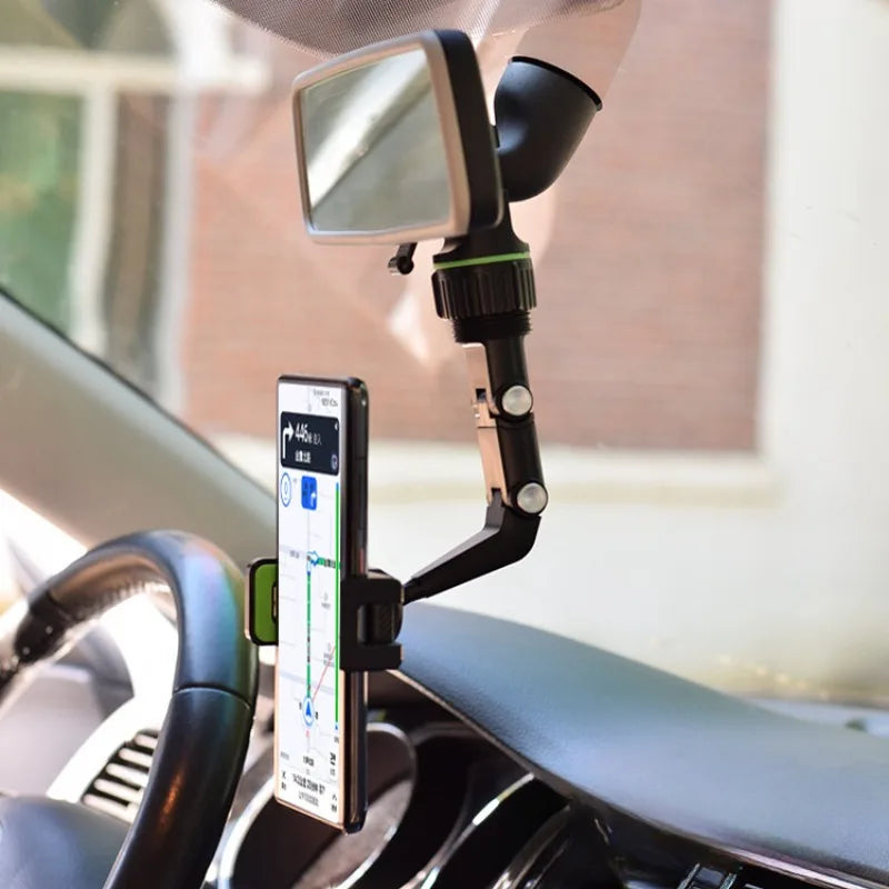 Rearview Mirror Phone Holder