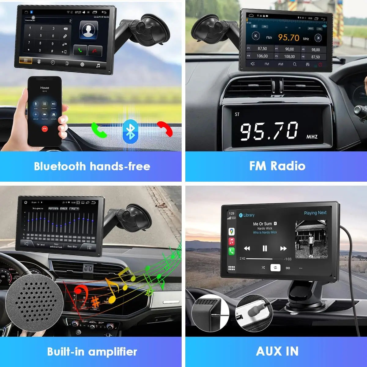 9" Portable Carplay