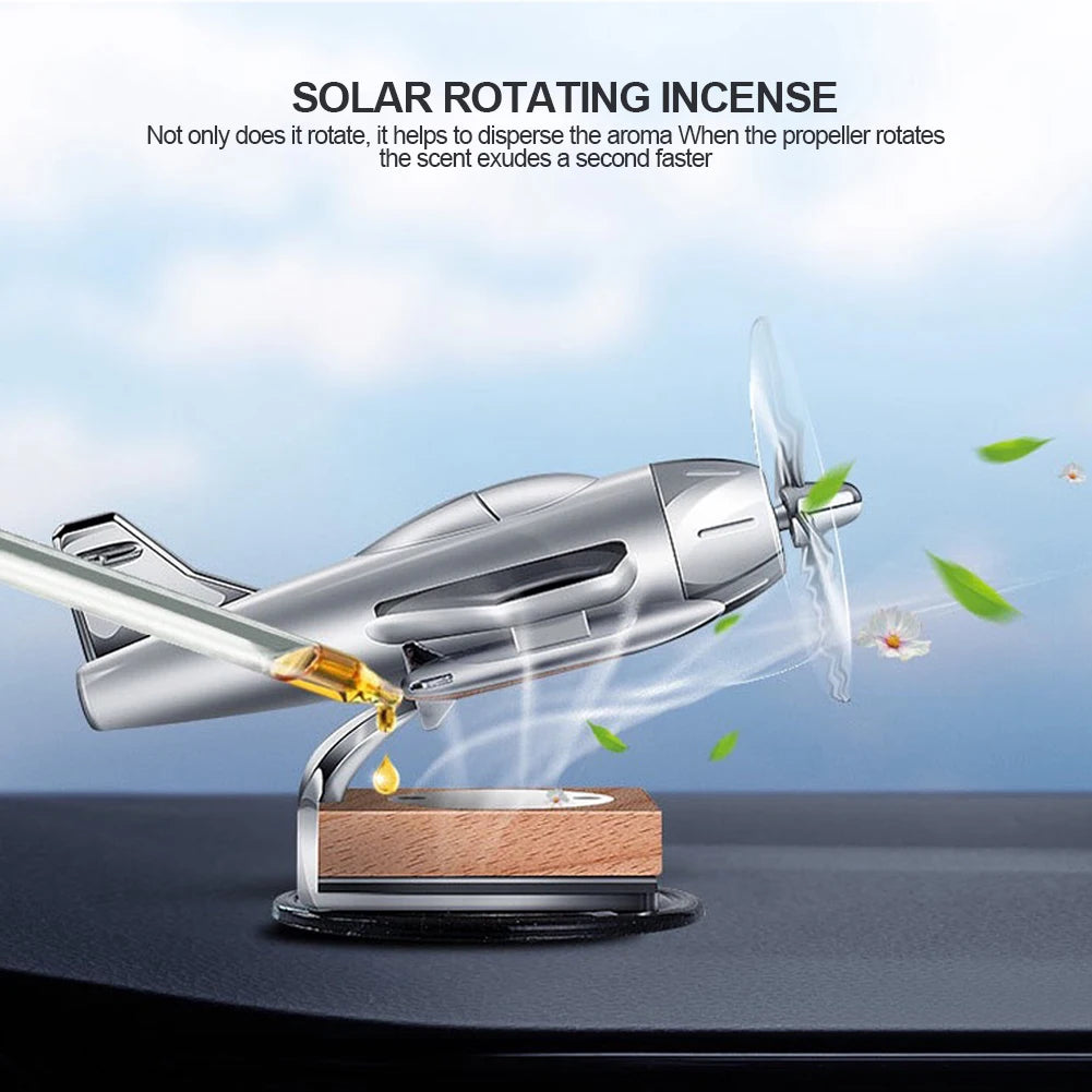 Solar Rotating Mini Aircraft Freshener